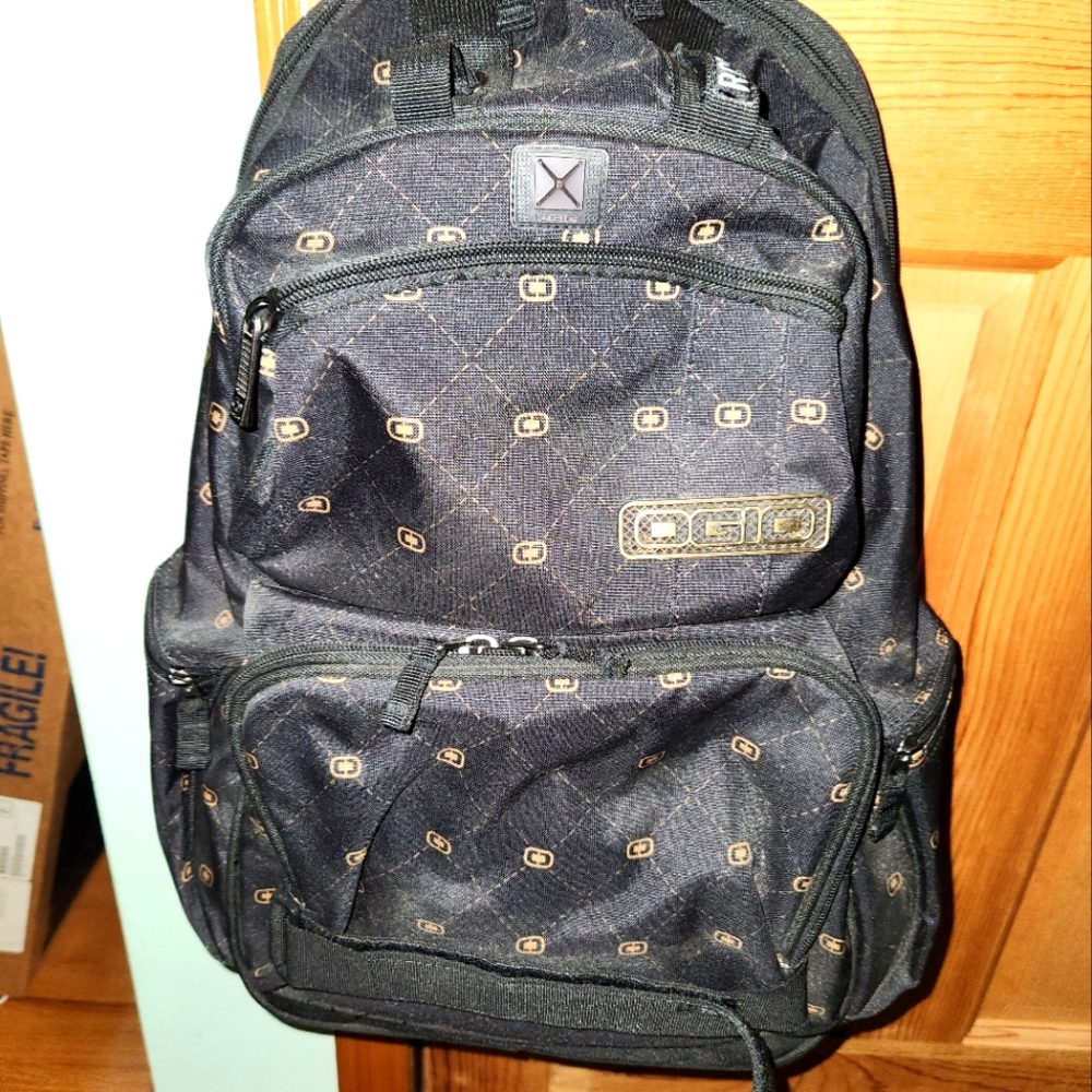 OGIO Black and Gold Taylor Skate Backpack
